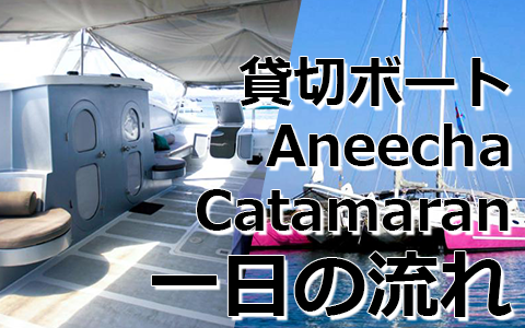トキメキバリ島観光 厳選 Aneecha Catamaran クルーズ 一日の流れ