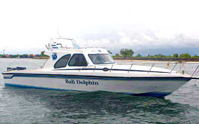 至福のバリ島観光 厳選マリンスポーツ 20人乗りボート 画像